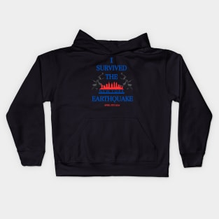 I SURVIVED NYC EARTHQUAKE Kids Hoodie